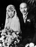 Marriage of Chiang Kai Shek and Soong May Ling, Shanghai, December 1 1927. Soong May-ling or Mei-ling, also known as Madame Chiang Kai-shek (Song Meiling, 1898-2003), First Lady of the Republic of China (ROC) and wife of President Chiang Kai-shek. She was a politician and painter. The youngest and the last surviving of the three Soong sisters, she played a prominent role in the politics of the Republic of China and was the sister in law of Song Qingling, wife of President Sun Yat-sen, the founder of the Chinese Republic (1912).
