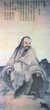Fu Xi or Fu Hsi (mid 29th century BCE), was the first of the Three Sovereigns ( sanhuang) of ancient China. He is a cultural hero reputed to be the inventor of writing, fishing, and trapping. However Cangjie is also said to have invented writing. According to legend, the land was swept by a great flood and only Fu Xi and his sister Nuwa survived. They retired to the Kunlun Mountains where they prayed for a sign from the Emperor of Heaven. The divine being approved their union and the siblings set about procreating the human race. It was said that in order to speed up the procreation of humans, Fu Xi and Nuwa found an additional way by using clay to create human figures, and with the power divine being entrusted to them, they made the clay figures come alive. Fu Xi then came to rule over his descendants, although reports of his long reign vary between sources from 115 years (2852–2737 BCE) to 116 years (2952–2836 BCE).