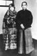 China: Song Qingling (1892-1981), first female Chairman and President of the People's Republic of China, together with her future husband,  Dr Sun Yat-sen (1866-1925), founder of the Chinese Republic (1912).